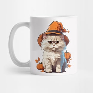 Magical Orange Hat Cat Mug